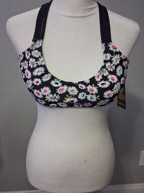 Elegant Daisy Floral Bikini Top